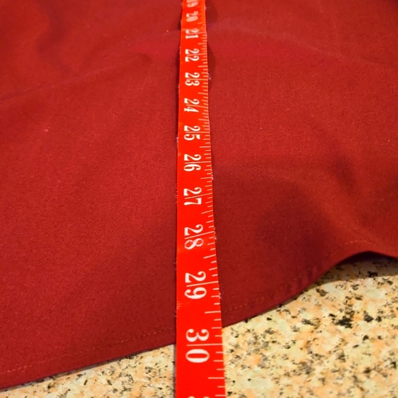 Mix & NY Slim Fit Dress Shirt Burgundy Button Down Long Sleeve Men size XXL - Picture 7 of 11